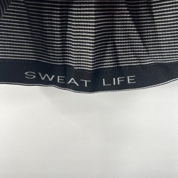 Lululemon Run Swiftly Tech Racerback Stripe Run Yoga Tank Top Shirt Size 4 Black - Picture 7 of 8